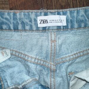 Zara straight leg mom jeans
